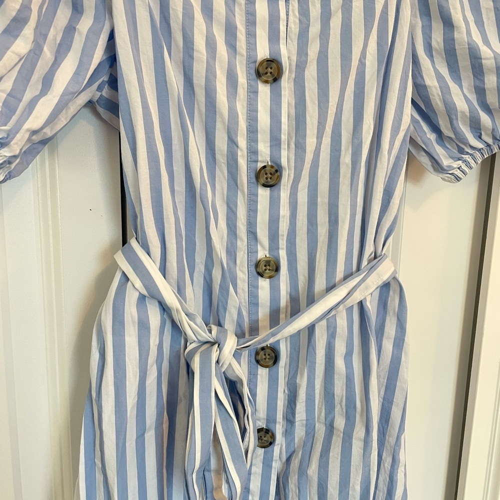 J Crew Puff Sleeve Midi Dress - Picture 5 of 11